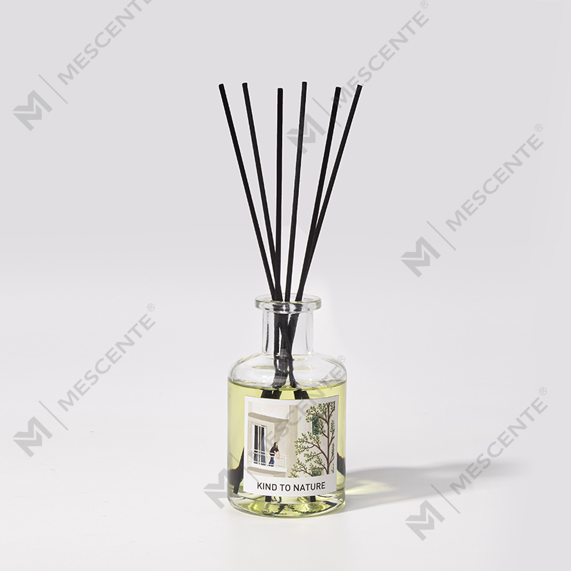 M&Scent Luxury Decorative Malaking Bote Essential Oil Reed Diffuser na may Dried Flower Gift Set