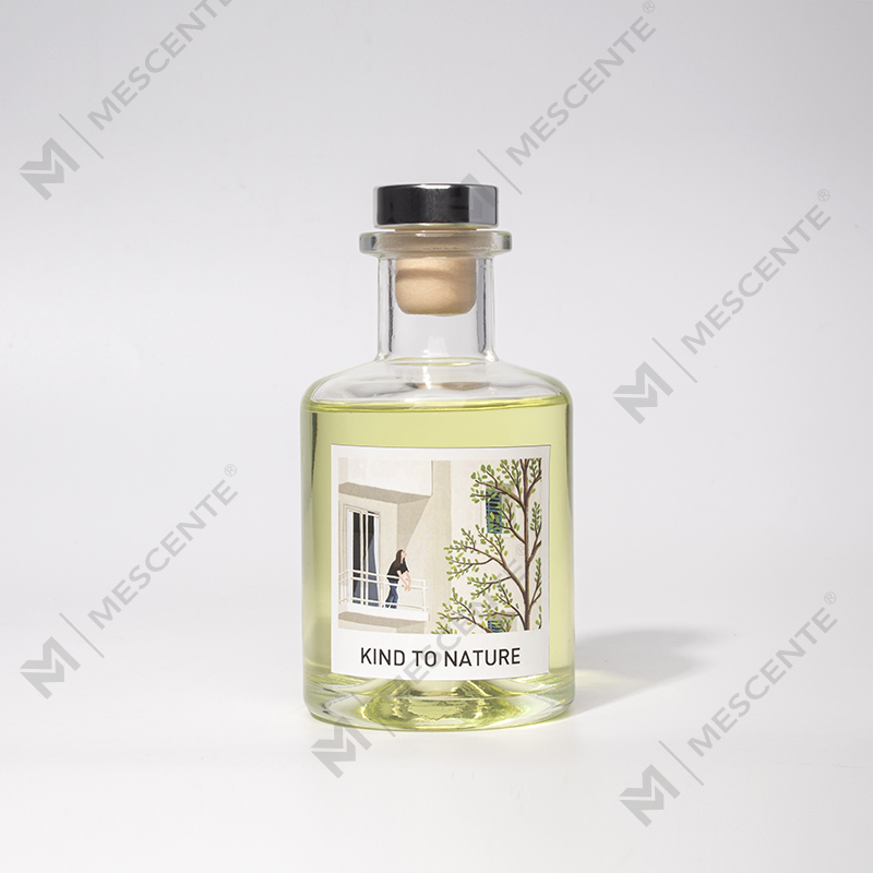 M&Scent Luxury Decorative Malaking Bote Essential Oil Reed Diffuser na may Dried Flower Gift Set