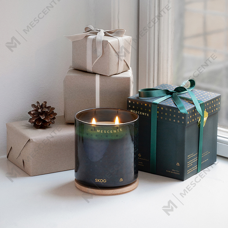 M&Scent Luxury Custom Handmade Christmas Decorative Scented Soy Wax Candles na may Gift Box