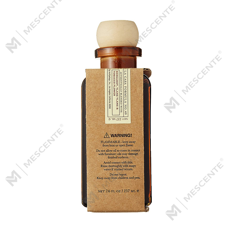 M&Scent Luxury Custom Large Rose Gold Glass Bottle Flower Private Label Liquid Reed Diffuser na May Gift Box