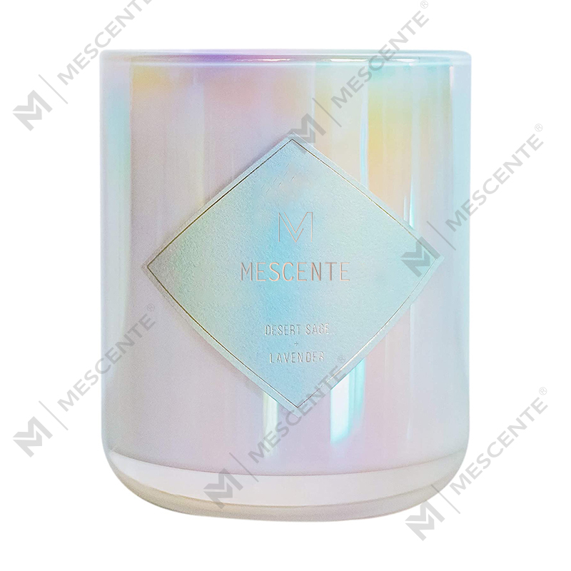 Walang laman ang Frosted Clear Glass White Black Wick Candle Jars na May Takip