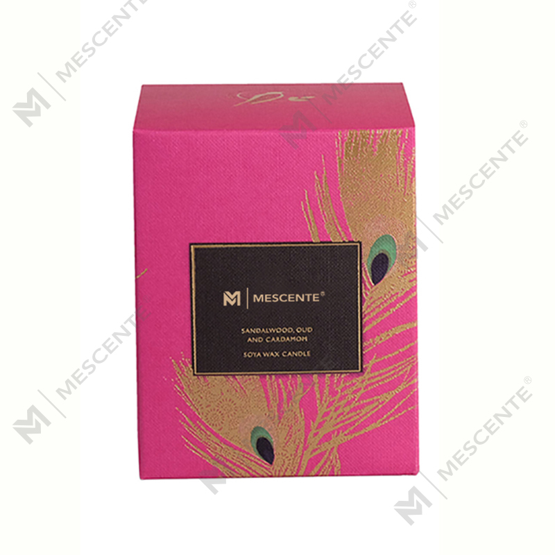 Private Label Personalized Black Wood Wick Candles Scented Luxury With Crystals