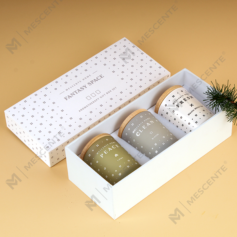 M23352 3 Pack Household Soy Wax Aromatherapy Scented candle set