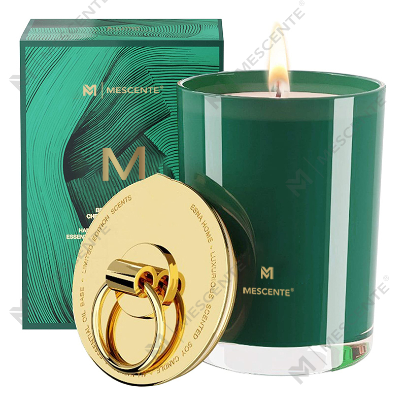 M&Scent Luxury White Soy Wax Logo Personalized Wedding Scented Candles, Custom Camp Candle