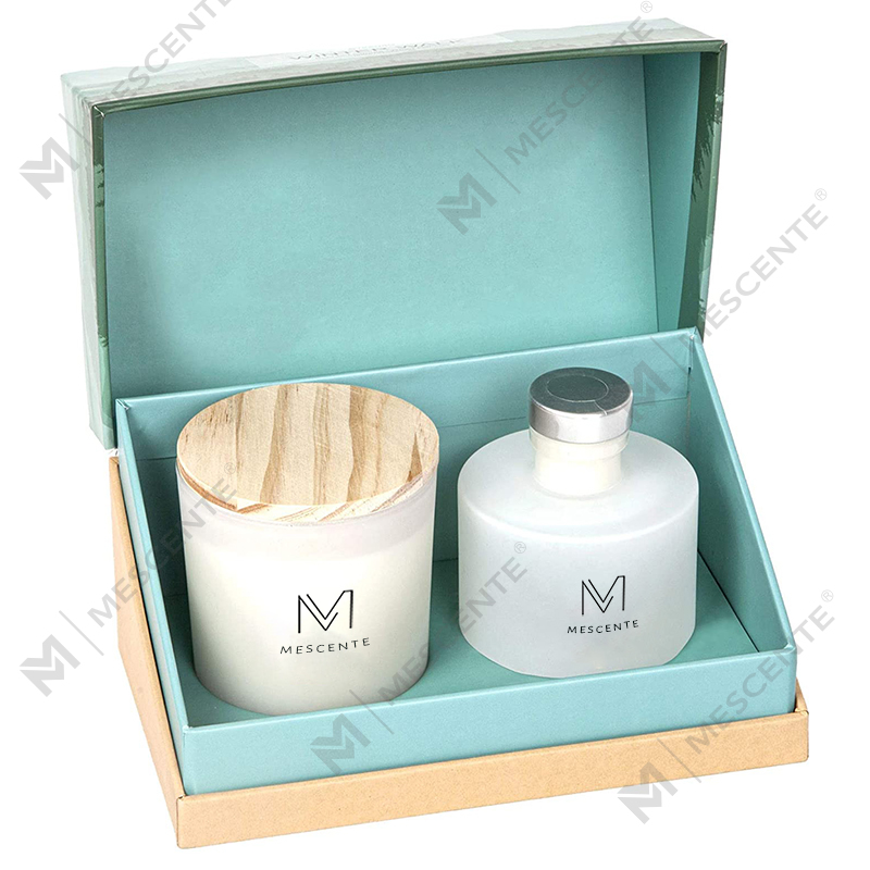 M&Scent Luxury Personalized Private Label Autumn Decor Aroma Scented Soy Candles Reed Diffuser Gift Set