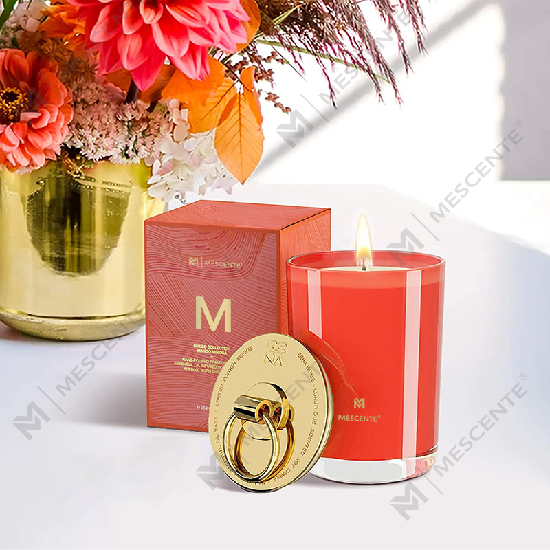 M&Scent Luxury White Soy Wax Logo Personalized Wedding Scented Candles, Custom Camp Candle