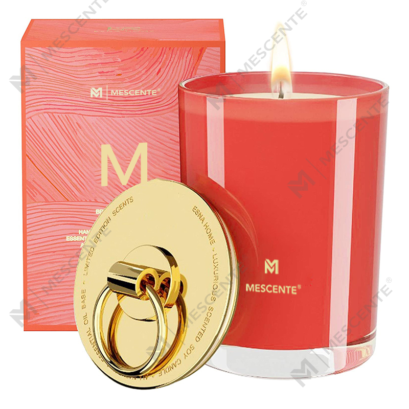 M&Scent Luxury White Soy Wax Logo Personalized Wedding Scented Candles, Custom Camp Candle