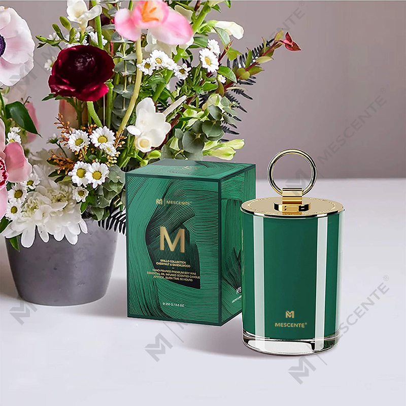 M&Scent Luxury White Soy Wax Logo Personalized Wedding Scented Candles, Custom Camp Candle