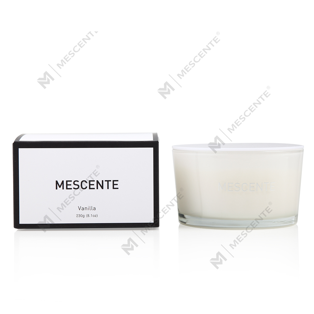 Mescente Wholesale Pribadong Label Glass Jar 3 Wick 100% Soy Wax Scented Candle