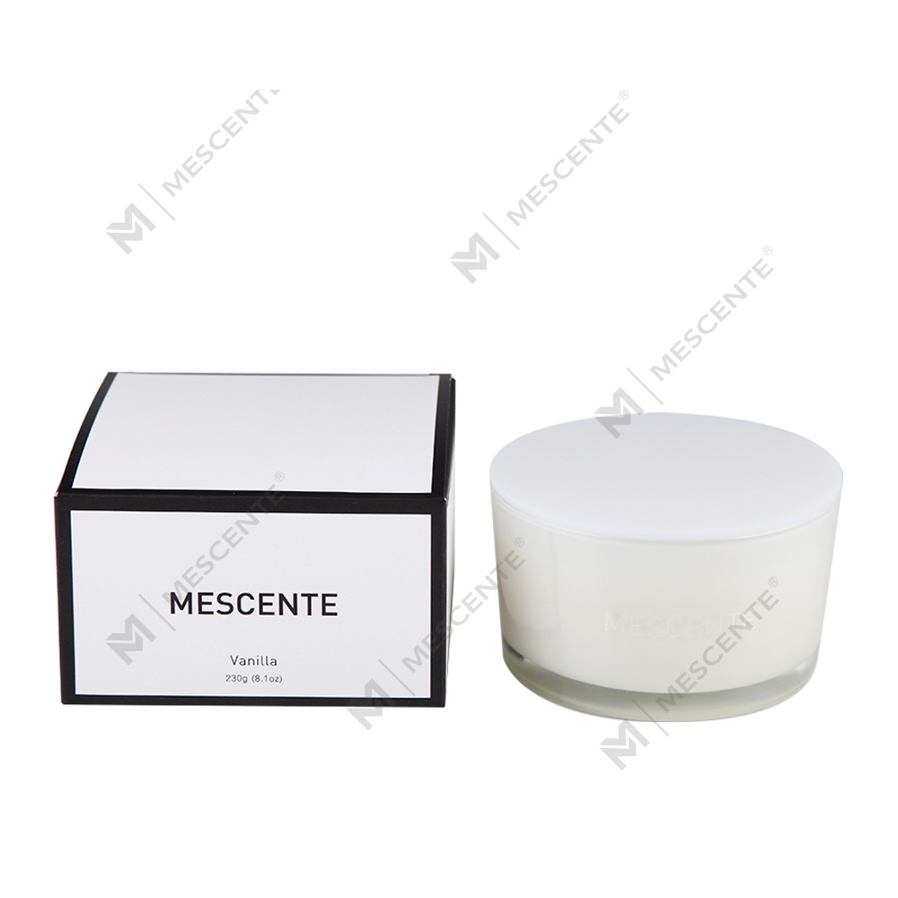 Mescente Wholesale Pribadong Label Glass Jar 3 Wick 100% Soy Wax Scented Candle