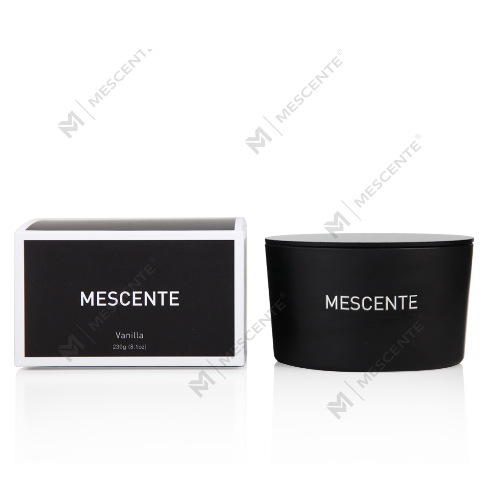 Mescente Wholesale Pribadong Label Glass Jar 3 Wick 100% Soy Wax Scented Candle