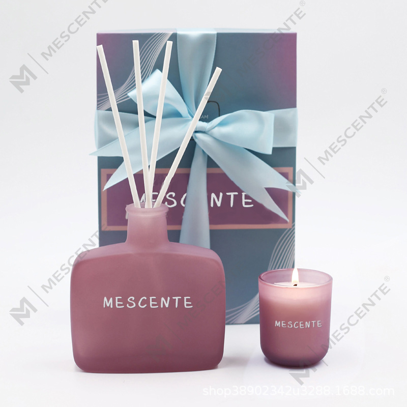 Candle at Reed Diffuser Gift Set, Scented Candles Aroma Reed Diffuser