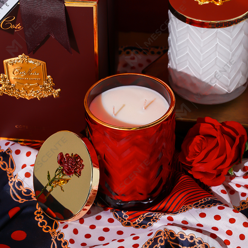 M&Scent Wholesales Custom Private Label Container Aromatherapy Scented Fragrance Aroma Soy Candles na May Kristal