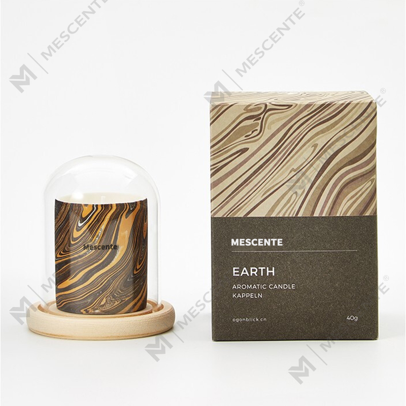 M&Scent Wholesale Murang Customized Luxury Private Label Pillar Scented Soy Wax Wood Wick Aroma Candle