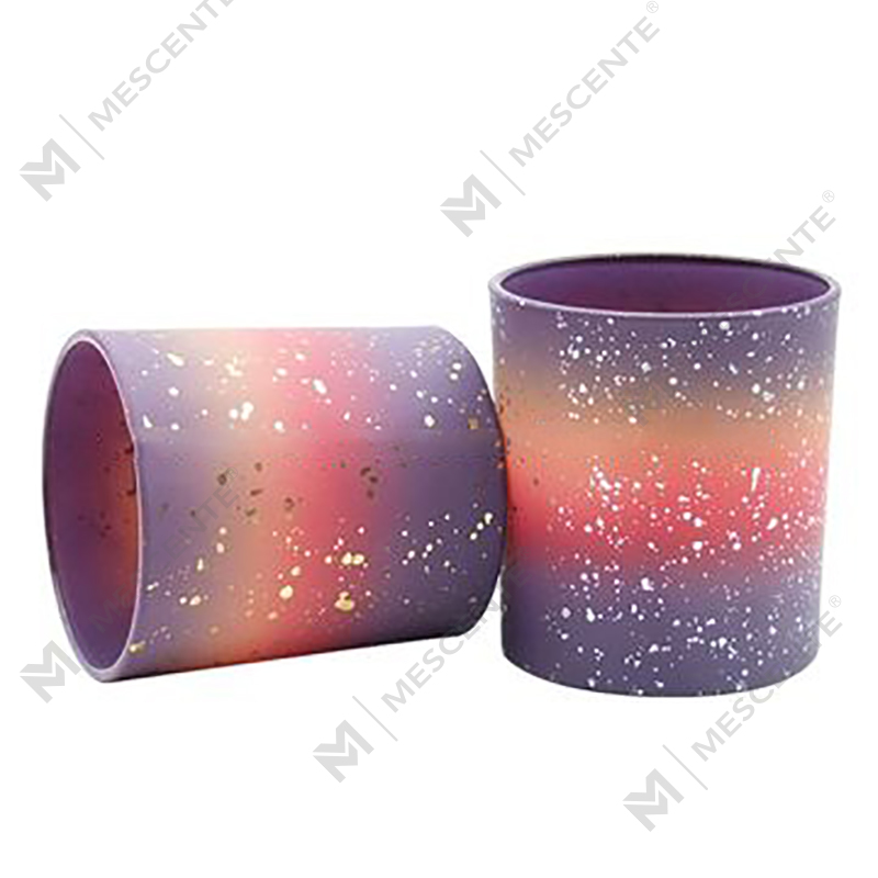 M&Scent Wholesale Custom Empty Frosted Candle Jars Para sa Paggawa ng Kandila na May Takip