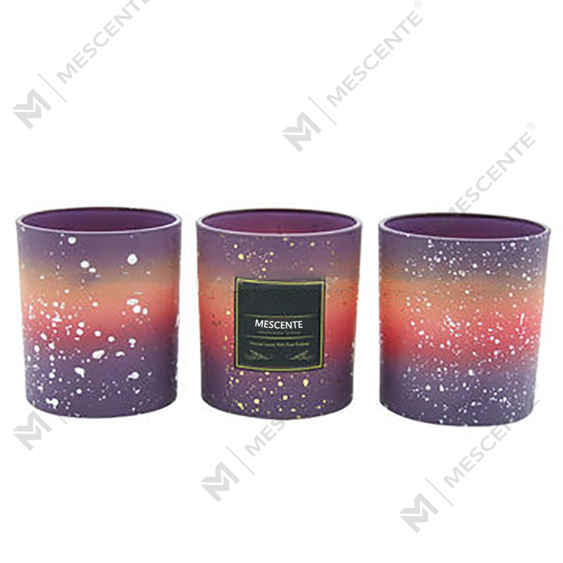 M&Scent Wholesale Custom Empty Frosted Candle Jars Para sa Paggawa ng Kandila na May Takip