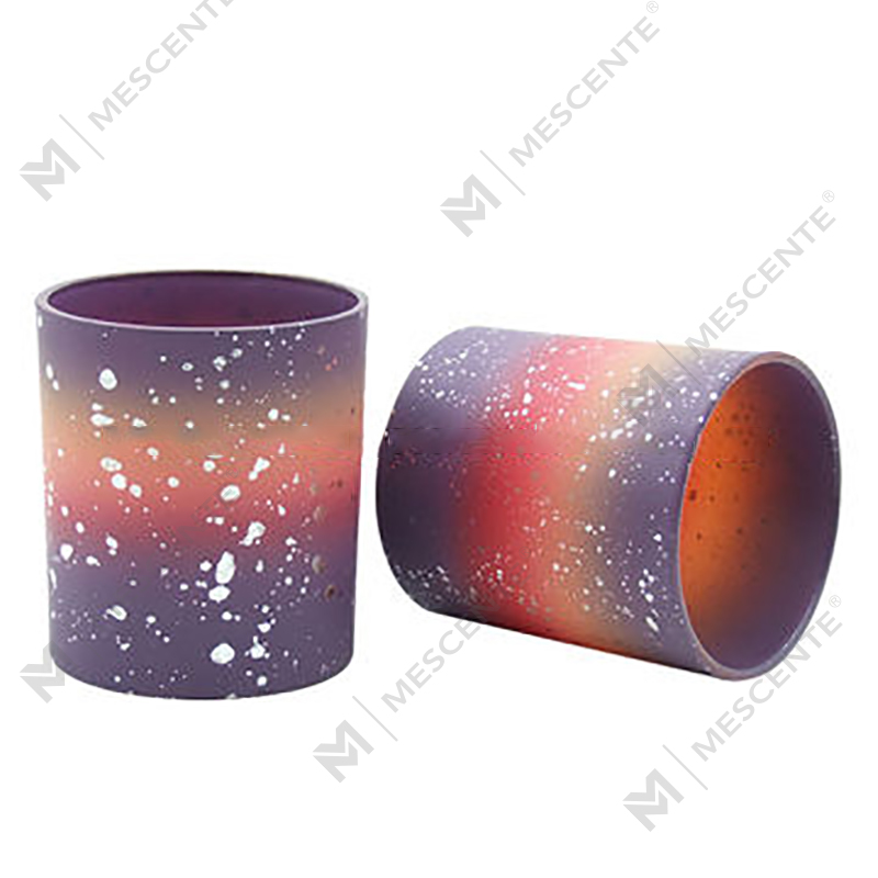 M&Scent Wholesale Custom Empty Frosted Candle Jars Para sa Paggawa ng Kandila na May Takip