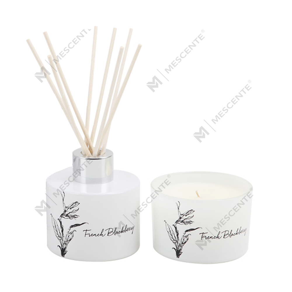 Mescente wholesale luxury private label aroma reed diffuser at scented candle gift set