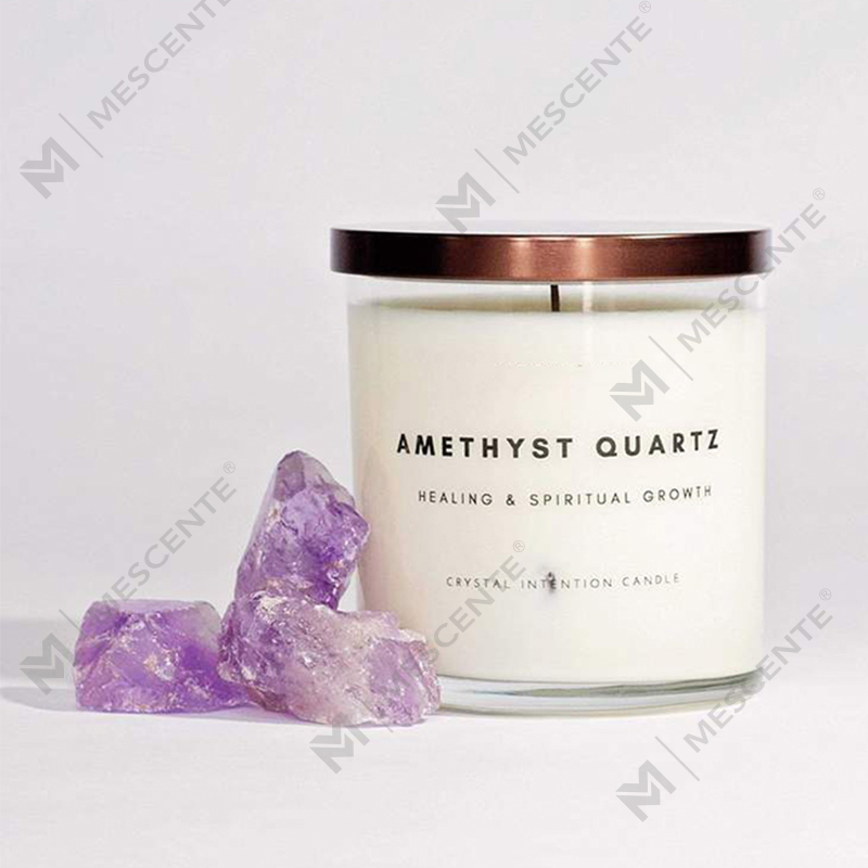 M&Scente bagong ideya ng produkto healing crystal infused crafts mabango soy wax kandila
