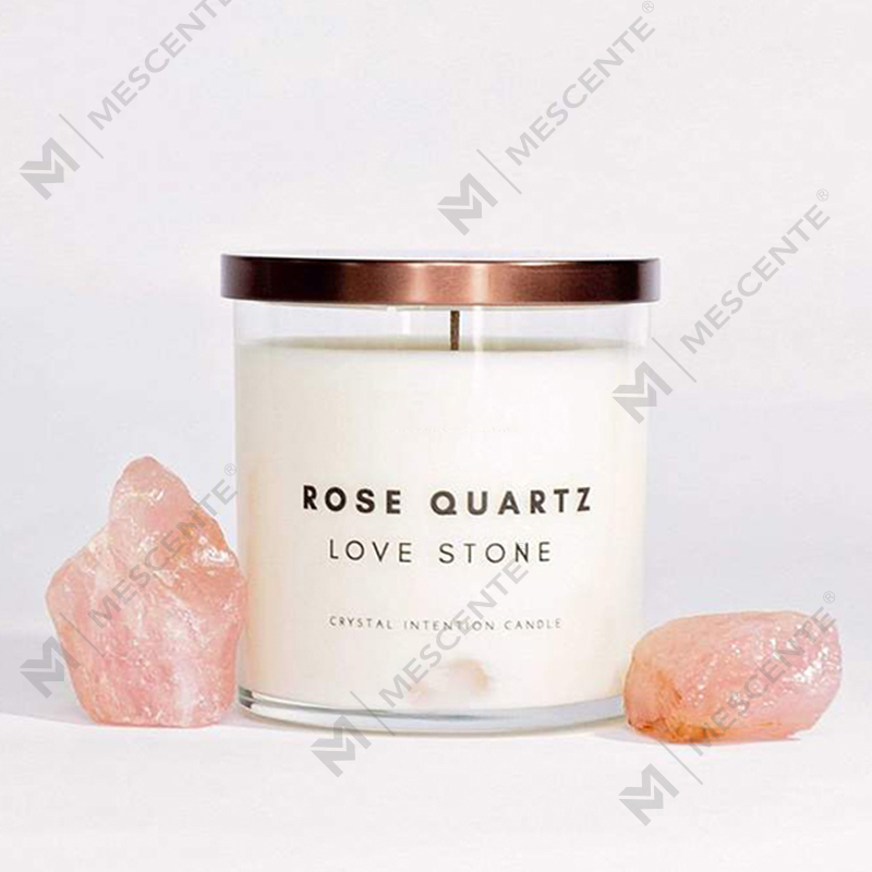 M&Scente bagong ideya ng produkto healing crystal infused crafts mabango soy wax kandila
