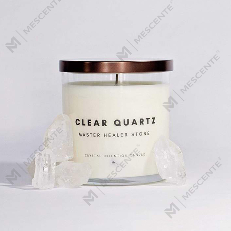 M&Scente bagong ideya ng produkto healing crystal infused crafts mabango soy wax kandila