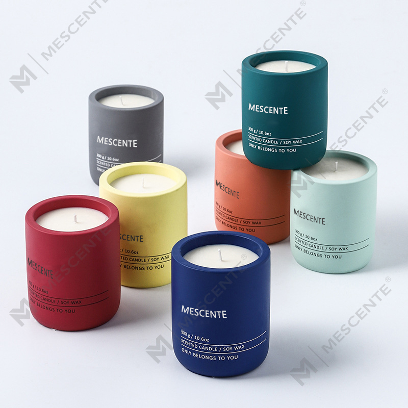 M&Scent Customized Decorative Luxury Massage Pribadong Label Crystal Ceramic Woodwick Scented Soy Wax Candle