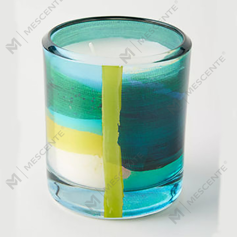 M&Scent Wholesale Luxury Custom Dekorasyon Pribadong Label Black Glass Crystal Scented Soy Wax Candles