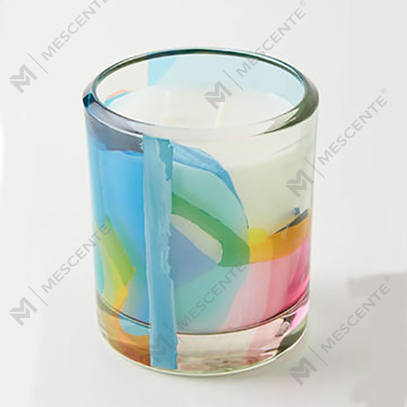 M&Scent Wholesale Luxury Custom Dekorasyon Pribadong Label Black Glass Crystal Scented Soy Wax Candles