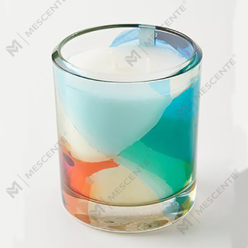 M&Scent Wholesale Luxury Custom Dekorasyon Pribadong Label Black Glass Crystal Scented Soy Wax Candles
