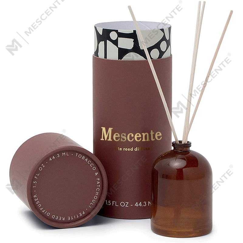 M&Scent Luxury Custom Large Rose Gold Glass Bottle Flower Private Label Liquid Reed Diffuser na May Gift Box