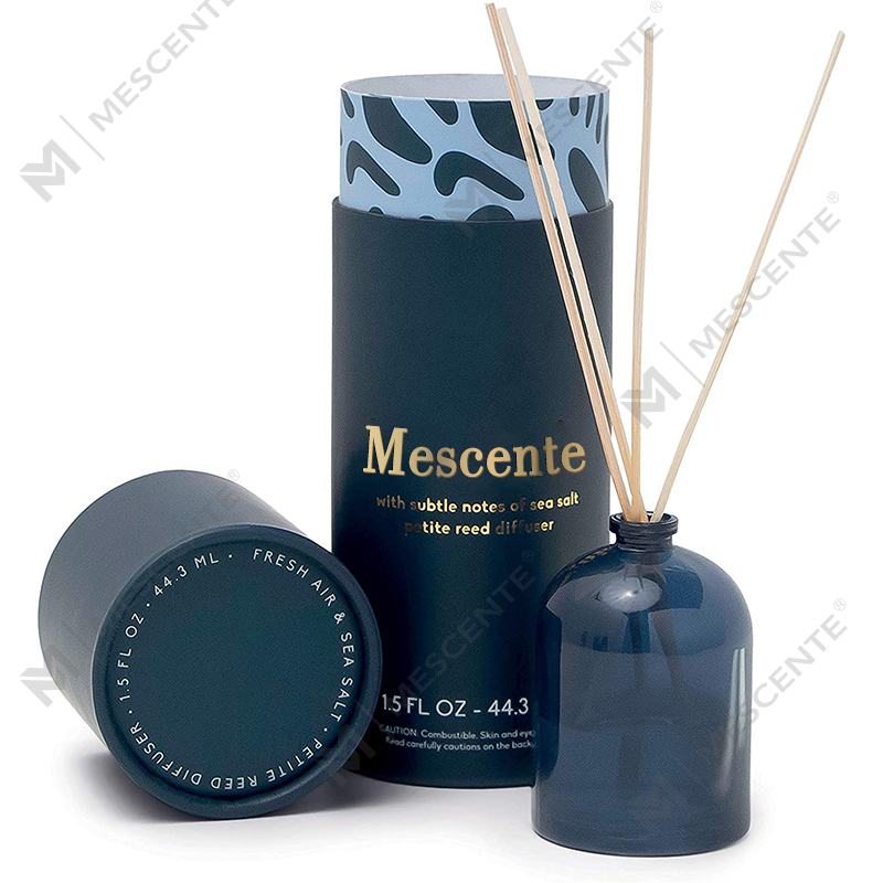 M&Scent Luxury Custom Large Rose Gold Glass Bottle Flower Private Label Liquid Reed Diffuser na May Gift Box