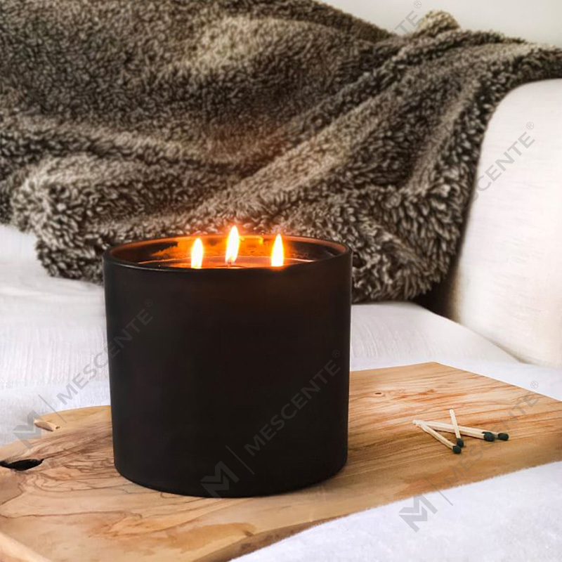 M&SCENT Natural Christmas Malawakang Ginagamit na Glass Jar Scented Soy Wax Candle na may Folding Box