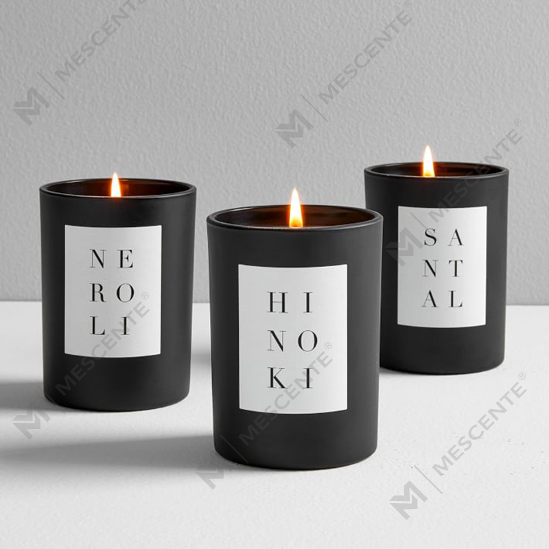 Custom na Dekorasyon sa Bahay Glass Jar Scented Soy Wax Candle