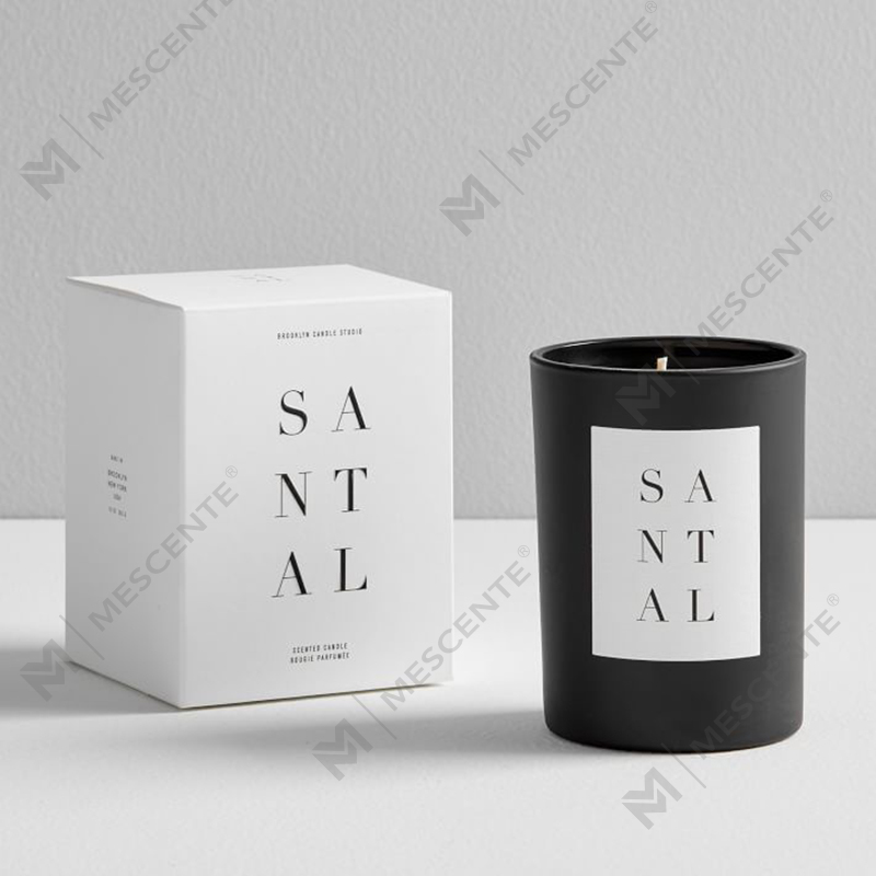 Custom na Dekorasyon sa Bahay Glass Jar Scented Soy Wax Candle
