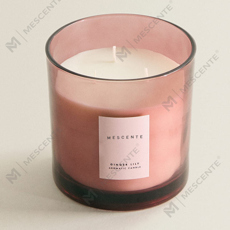 M&S cent Luxury Custom na 3 Wick Soy Candle na May Takip na Kahoy A29273-1