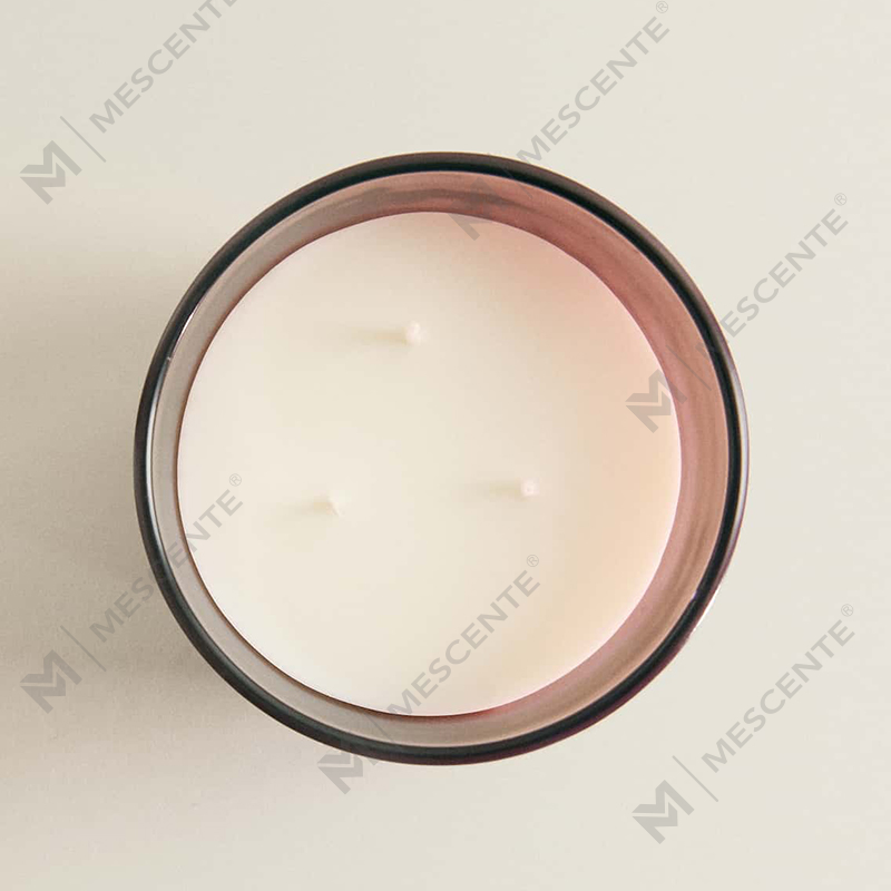 M&S cent Luxury Custom na 3 Wick Soy Candle na May Takip na Kahoy A29273-1