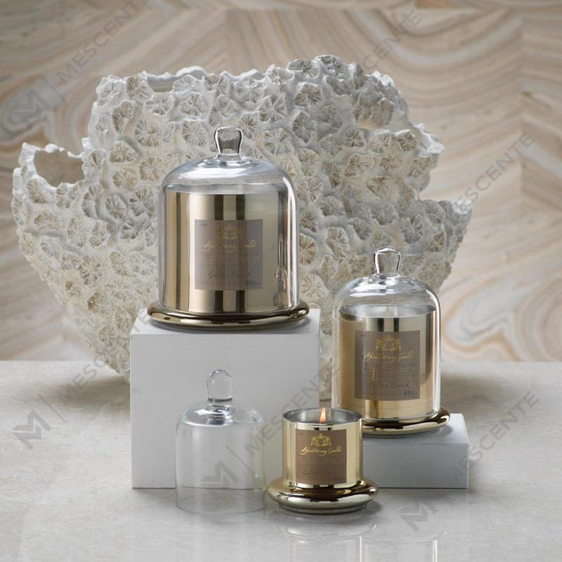 M&Scent Decorative Romantic Wedding Bell Jar Glass Dome Cover Scented Candle A29275
