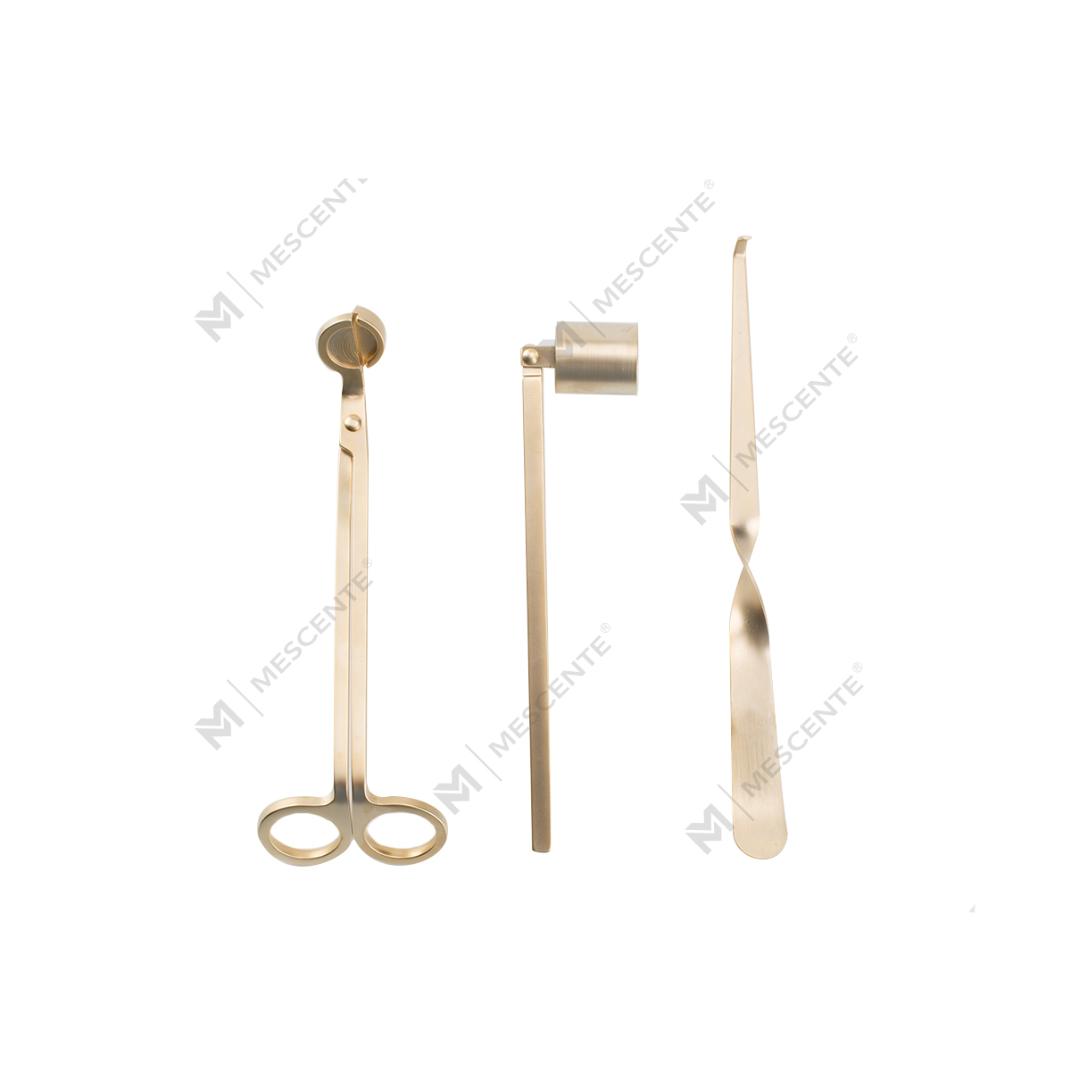 Mescente Gold Candle Wick Snuffer Set na May Gift Box A991330-1