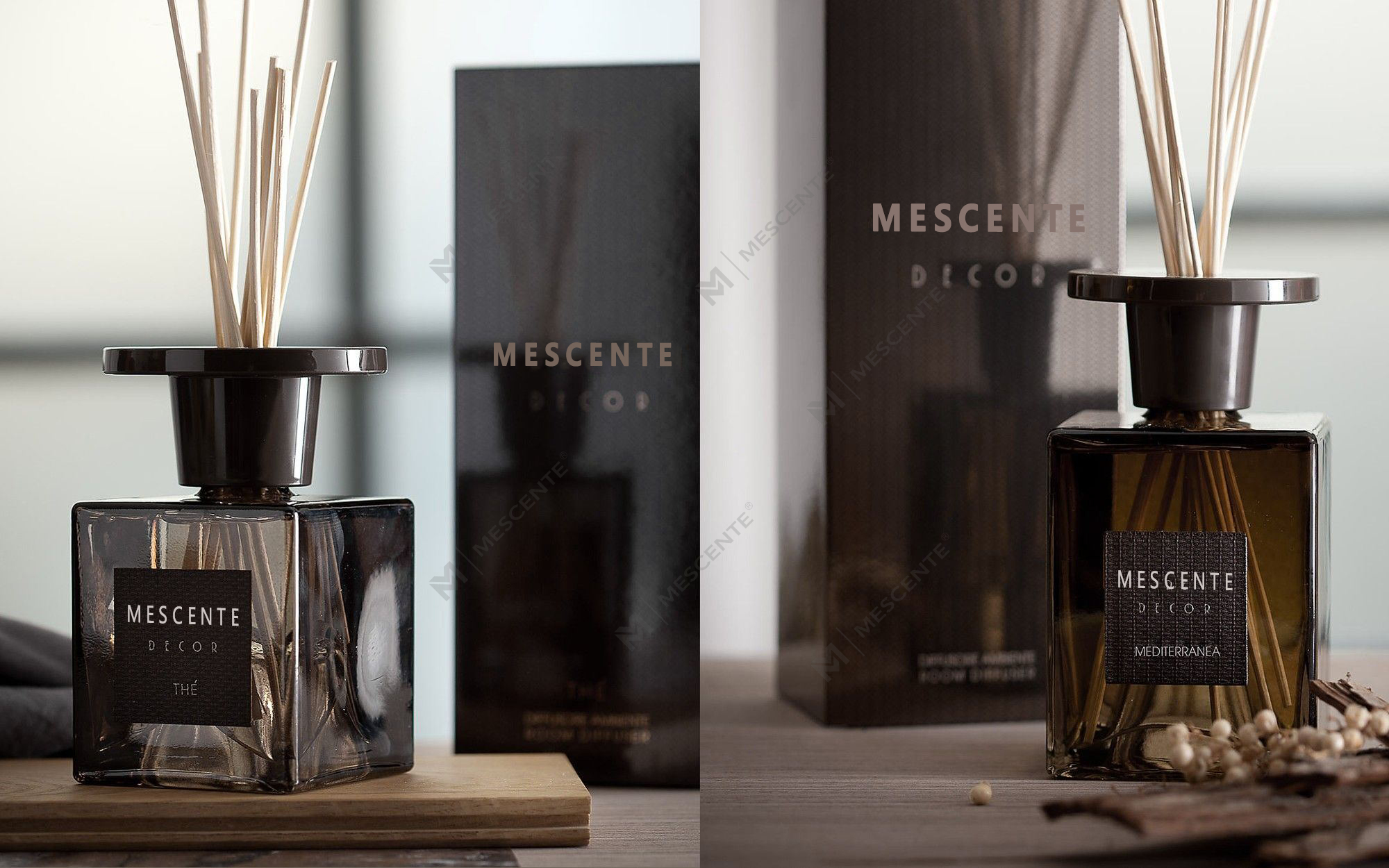 Mescente 2pk 120ml puting dandelion reed diffuser set, pribadong label na reed diffuser set