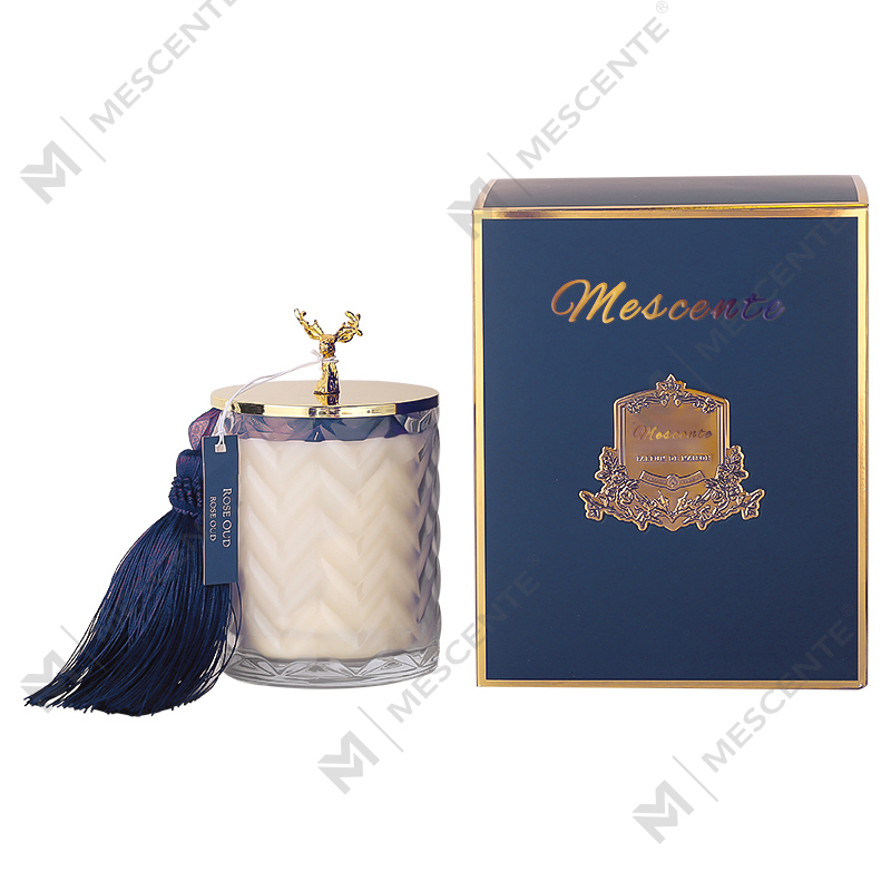 M&Scent Wholesales Custom Private Label Container Aromatherapy Scented Fragrance Aroma Soy Candles na May Kristal