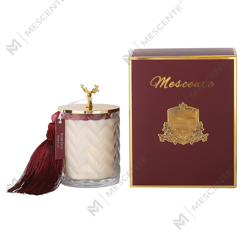 M&Scent Wholesales Custom Private Label Container Aromatherapy Scented Fragrance Aroma Soy Candles na May Kristal