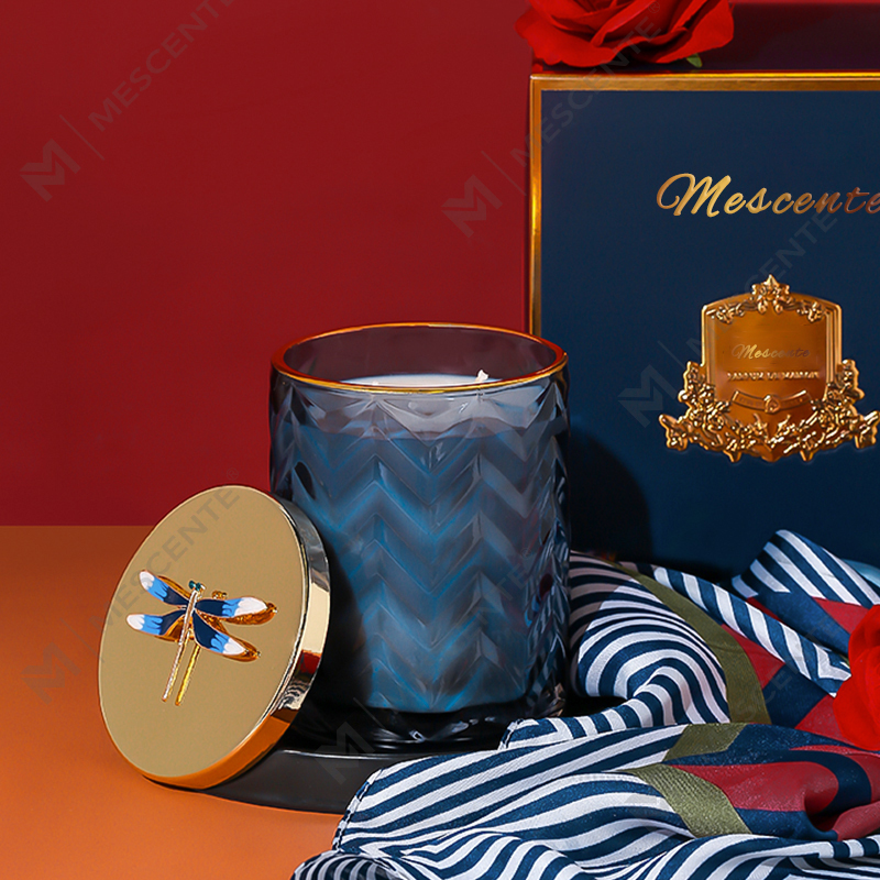 M&Scent Wholesales Custom Private Label Container Aromatherapy Scented Fragrance Aroma Soy Candles na May Kristal