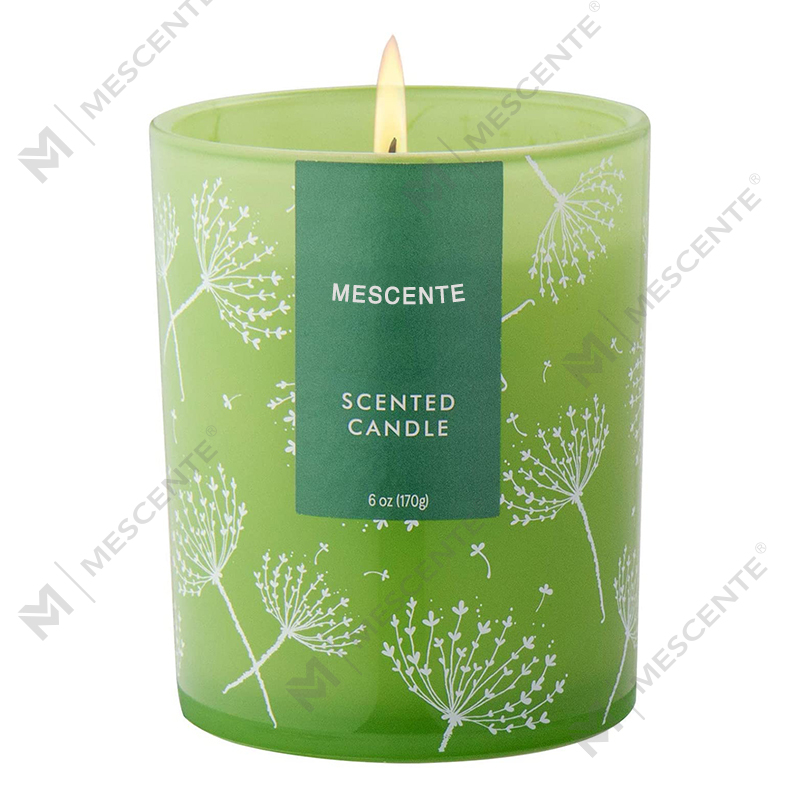 M&S scent Custom Shaped Logo Print Sample Aromatherapy Scented Candle Favors, Scented Candles with Dried Flowers