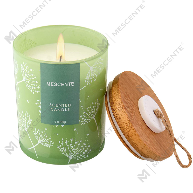 M&S scent Custom Shaped Logo Print Sample Aromatherapy Scented Candle Favors, Scented Candles with Dried Flowers