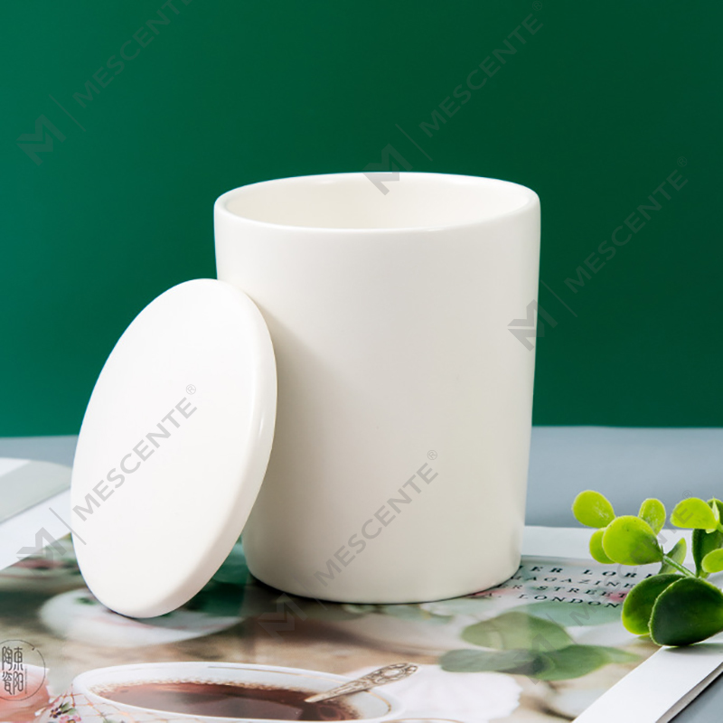 Luxury Customized Ceramic Jars Pribadong Label Citta Labeled Scented Soy Wax Candles With Dried Flowers