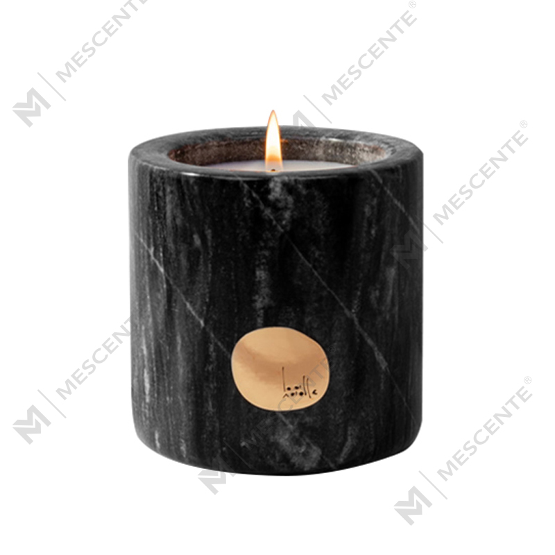 Luxury Customized Private Label Ceramic Holders Citta Labeled Scented Soy Wax Candles With Dried Flowers