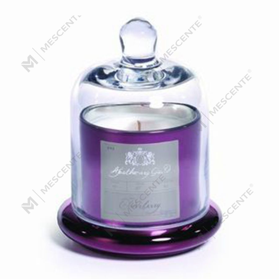 Mescente Luxury Silver Domed cover Mabangong Candle holder glass dome Jars