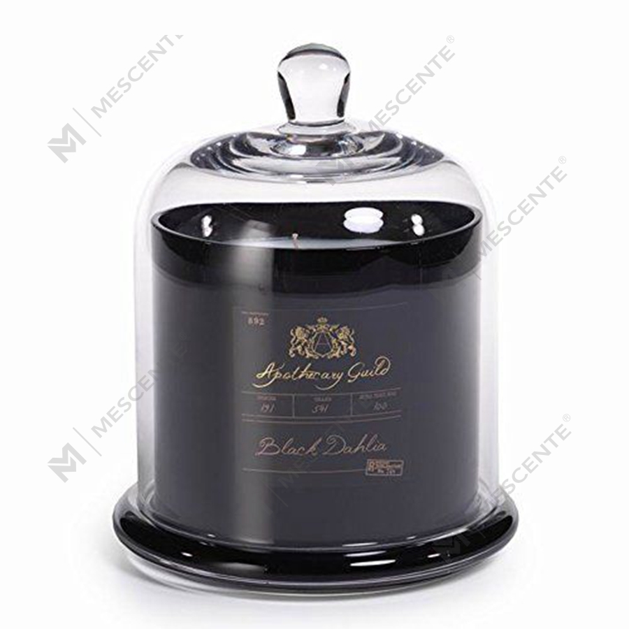 Mescente Luxury Silver Domed cover Mabangong Candle holder glass dome Jars