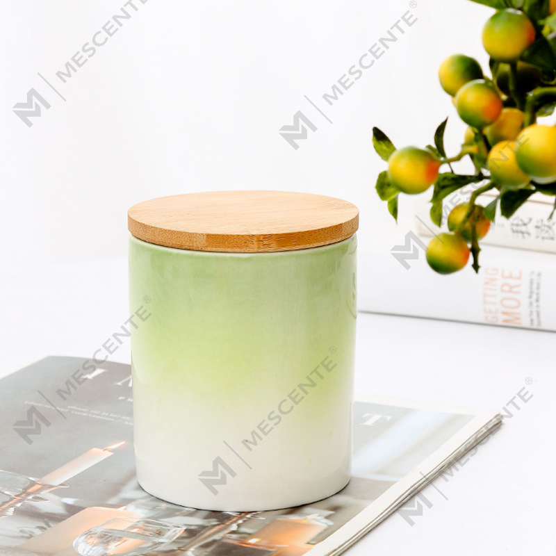 M&Scent Pribadong Label na Dekorasyon ng Bahay Mga Custom na Mabangong Kandila Sa Mga Ceramic Candle Jar