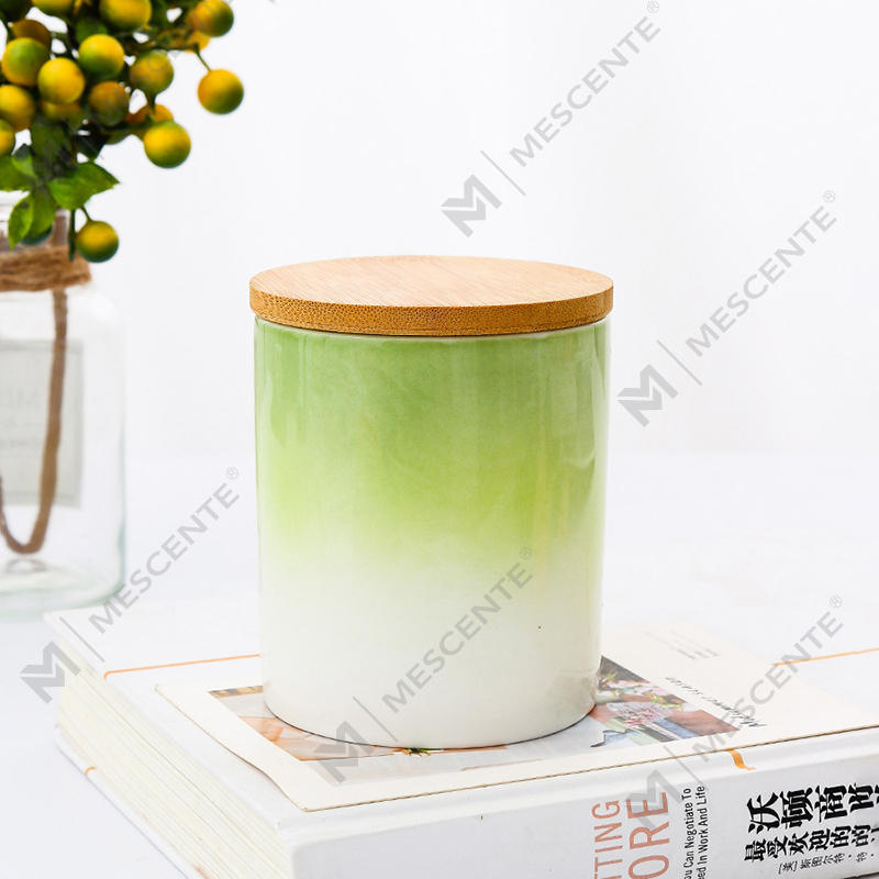 M&Scent Pribadong Label na Dekorasyon ng Bahay Mga Custom na Mabangong Kandila Sa Mga Ceramic Candle Jar